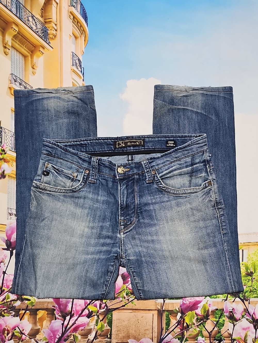34 Heritage James Straight Jeans Size 31x28‎